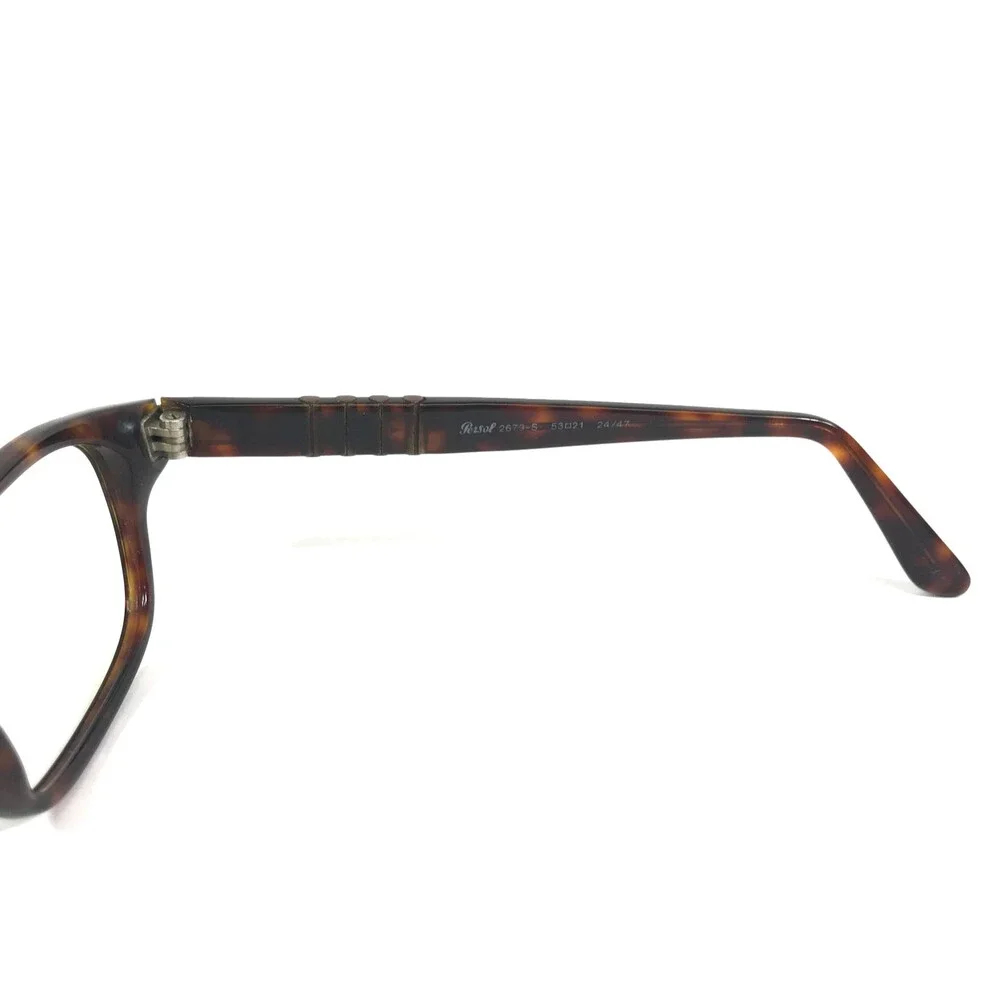 Persol Eyeglasses Frames 2670-S 24/47 Tortoise Rectangle Full Rim 53-21-140